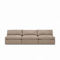 Lucie Grande 3-Seat Sofa (Without Armrests) Elephant