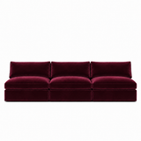 Lucie Grande 3-Sitssoffa (utan armstöd) Ruby Red