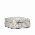 Lucie Ottoman Dotted Black