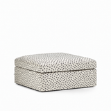 Lucie Ottoman Dotted Black