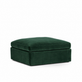 Lucie Ottoman Emerald Green