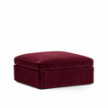 Lucie Ottoman Ruby Red