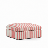 Lucie Ottoman Stripe Coral