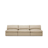 Lucie Grande 3-Seat Sofa (Without Armrests) Khaki