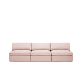 Lucie Grande 3-Seat Sofa (Without Armrests) Blush
