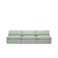Lucie Grande 3-Seat Sofa (Without Armrests) Pistachio