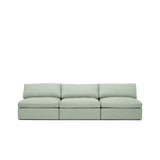 Lucie Grande 3-Seat Sofa (Without Armrests) Pistachio