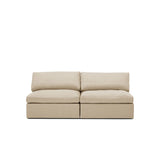 Lucie Grande 2-Seat Sofa (Without Armrests) Khaki