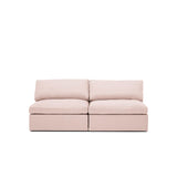 Lucie Grande 2-Seat Sofa (Without Armrests) Blush