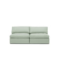Lucie Grande 2-Seat Sofa (Without Armrests) Pistachio