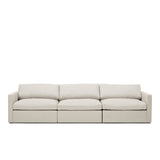 Lucie Grande 3-Seat Sofa Off White