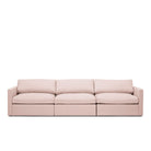 Lucie Grande 3-Sitssoffa Blush är en modulsoffa i rosa linne från Melimeli