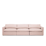 Lucie Grande 3-Seat Sofa Blush