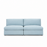 Lucie Grande 2-Seat Sofa (Without Armrests) Baby Blue