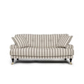 Blanca 2-Seat Sofa Stripe Brown