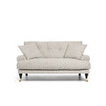 Blanca Love Seat Brown Dots