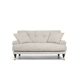 Blanca Love Seat Brown Dots
