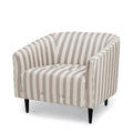 Carla Armchair Brown Stripe