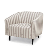 Carla Armchair Brown Stripe