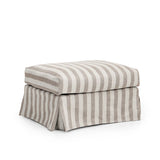 Frances Ottoman Stripe Brown