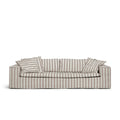 Luca Grande 3-Seat Sofa Stripe Brown