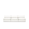 Lucie Grande 3-Seat Sofa (Without Armrests) True White