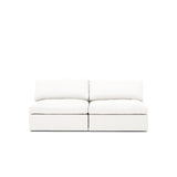 Lucie Grande 2-Seat Sofa (Without Armrests) True White