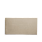 Bella rektangulär sänggavel i beige linne från Melimeli