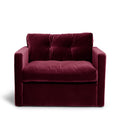 Dahlia Armchair Ruby Red