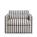 Dahlia Armchair Stripe Black