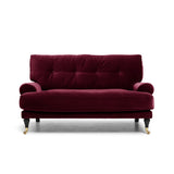 Blanca Love Seat Ruby Red