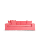 Luca Grande 3-Seat Sofa Coral