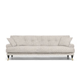 Blanca 3-Seat Sofa Brown Dots