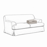 Cover Frances 2-Seat Sofa Dotted Black