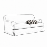 Cover Frances 2-Seat Sofa Stripe Black