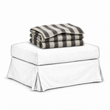 Cover Frances Ottoman Stripe Black