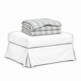 Cover Frances Ottoman Stripe Blue