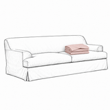 Klädsel Frances 3-Sitssoffa Blush