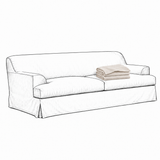 Klädsel Frances 3-Sitssoffa Off White