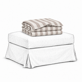 Cover Frances Ottoman Stripe Brown