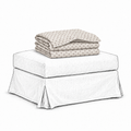 Cover Frances Ottoman Dotted Brown