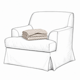 Cover Frances Armchair Dotted Brown