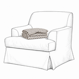 Cover Frances Armchair Dotted Black