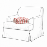 Cover Frances Armchair Stripe Coral