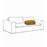 Upholstery Luca Grande 2-Seater Sofa Amber