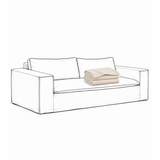 Upholstery Luca Grande 2-Seater Sofa Eggshell