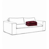 Upholstery Luca Grande 2-Seater Sofa Ruby Red