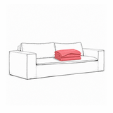 Upholstery Luca Original 2-Seater Sofa Coral