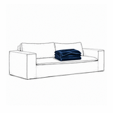 Upholstery Luca Original 2-Seater Sofa Deep Blue