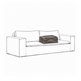 Upholstery Luca Original 2-Seater Sofa Greige